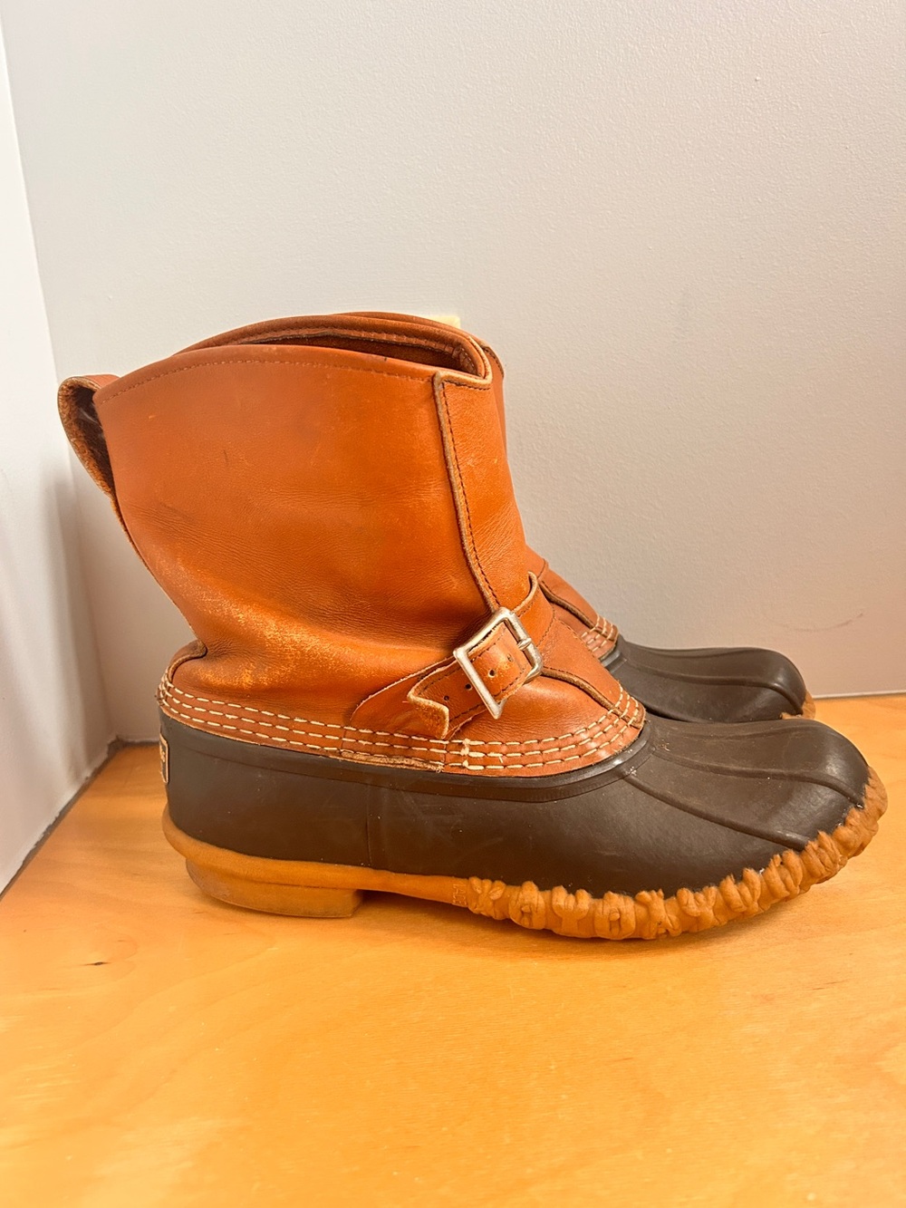 1970’s Bean Boots by LL Bean Duck Boots Leather Vintage Marine Hunting Lounger